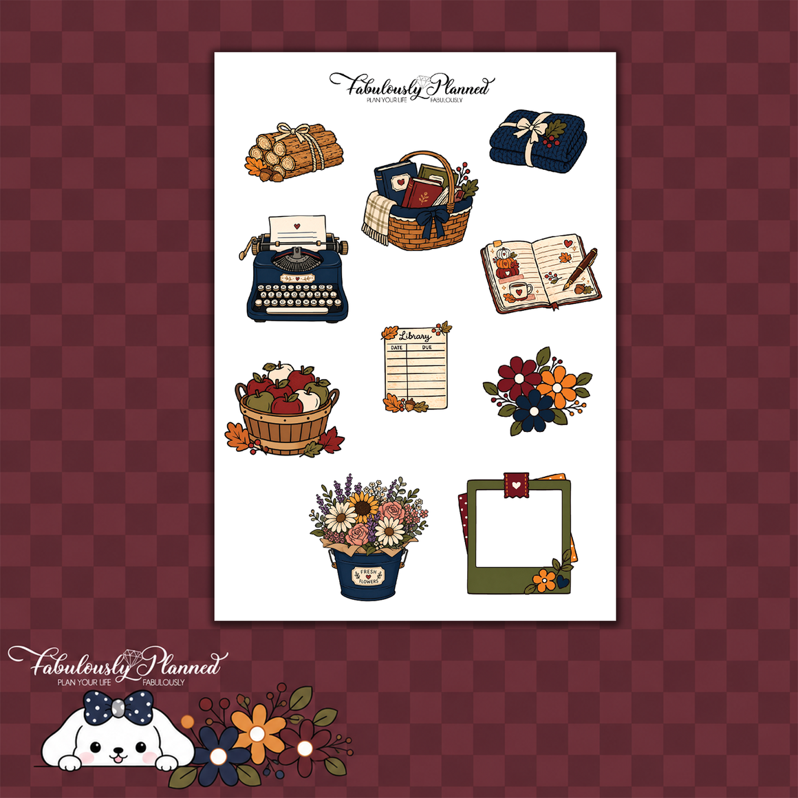 Autumn Chapters Large Decorative Sheet