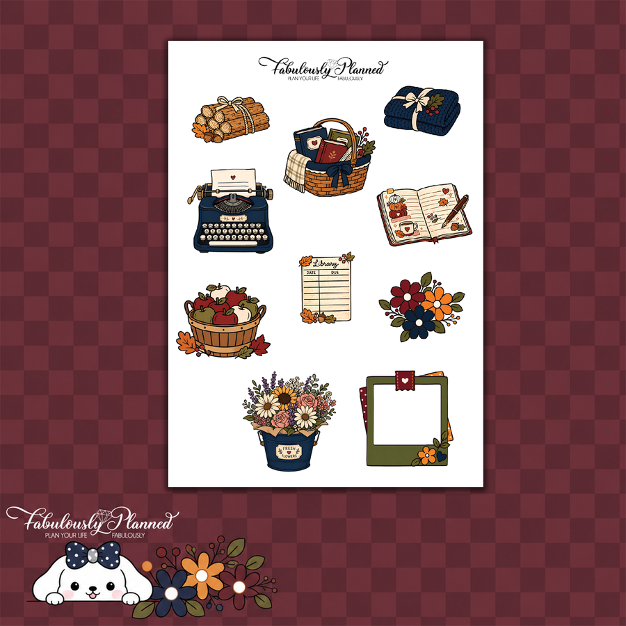 Autumn Chapters Large Decorative Sheet
