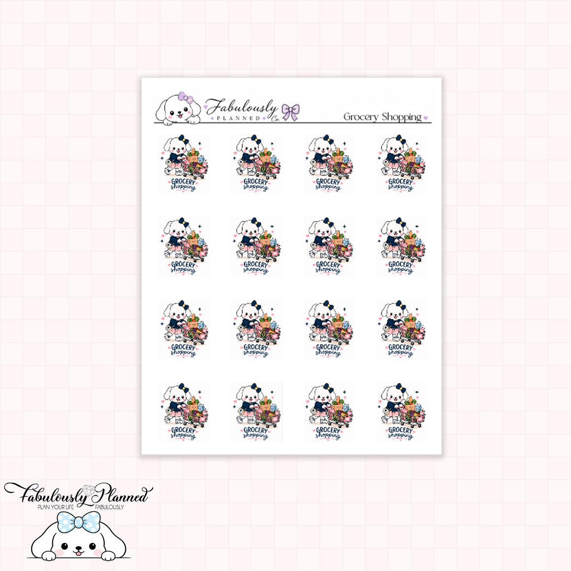 Get Groceries Winnie Planner Stickers