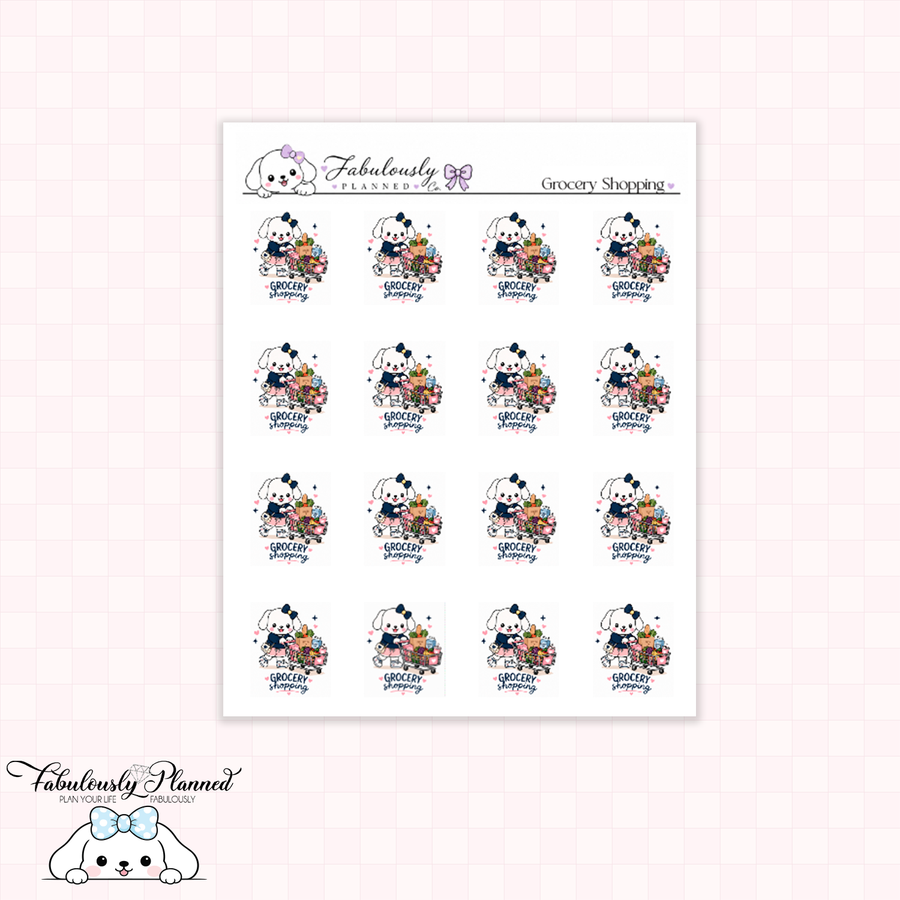 Get Groceries Winnie Planner Stickers