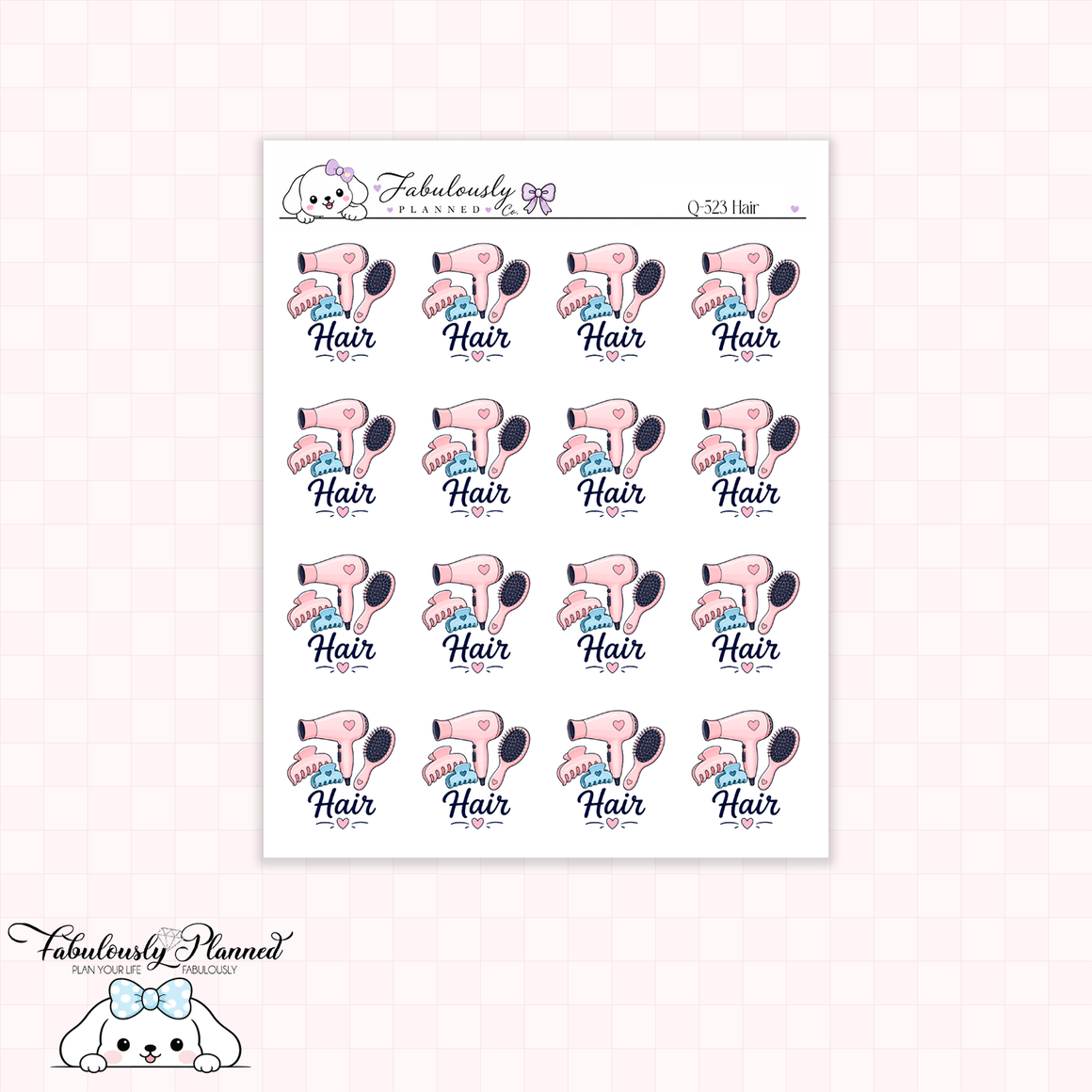 Hair Appointment Planner Stickers