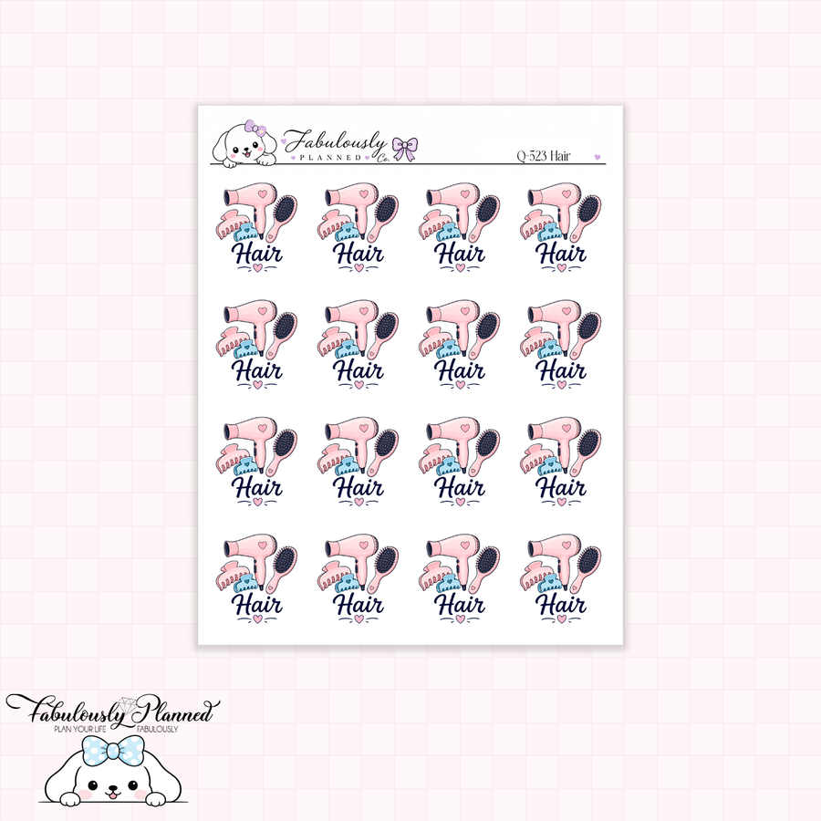 Hair Appointment Planner Stickers