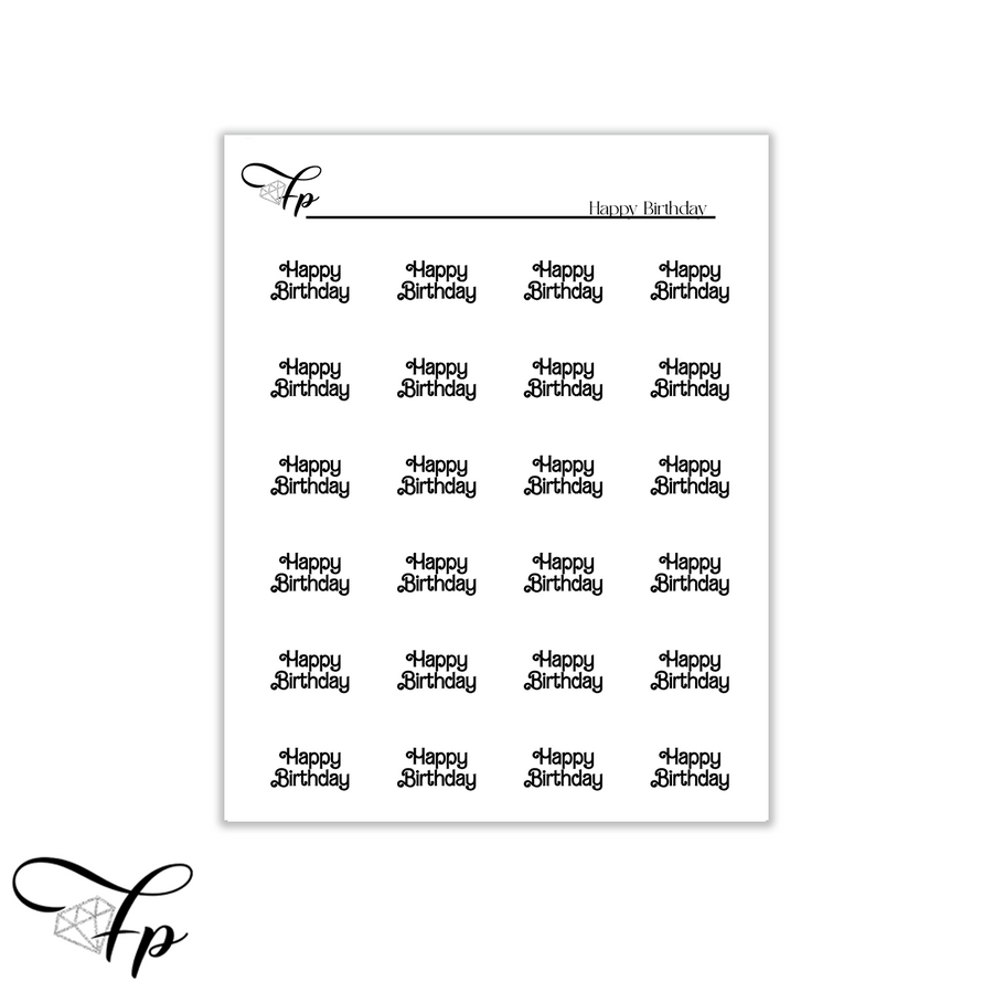 Happy Birthday Script