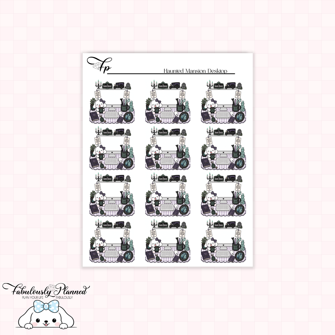 Haunted Mansion Desktop Stickers