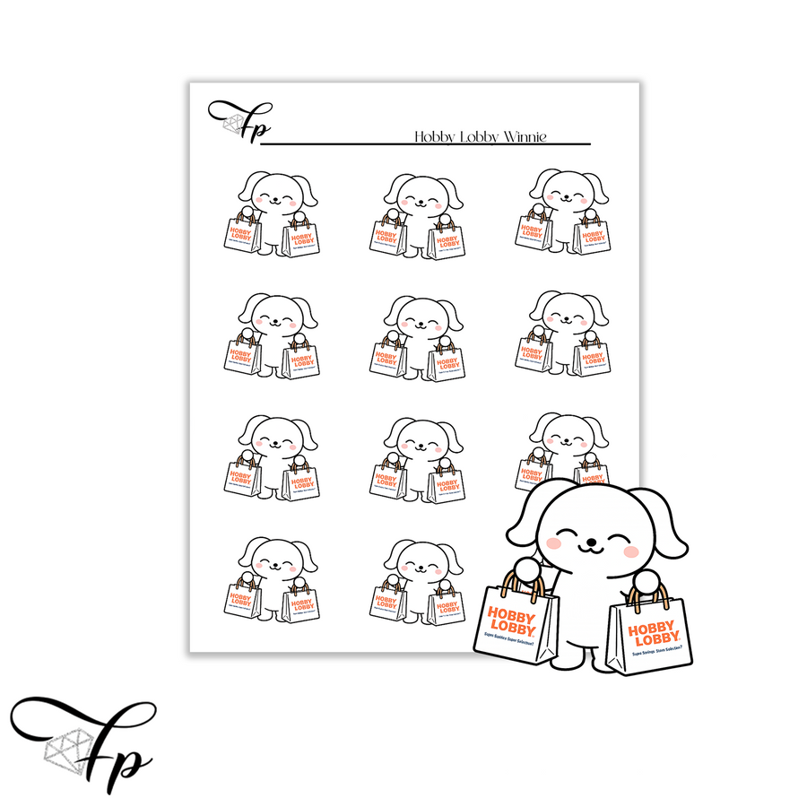 Hobby Lobby Winnie Planner Stickers
