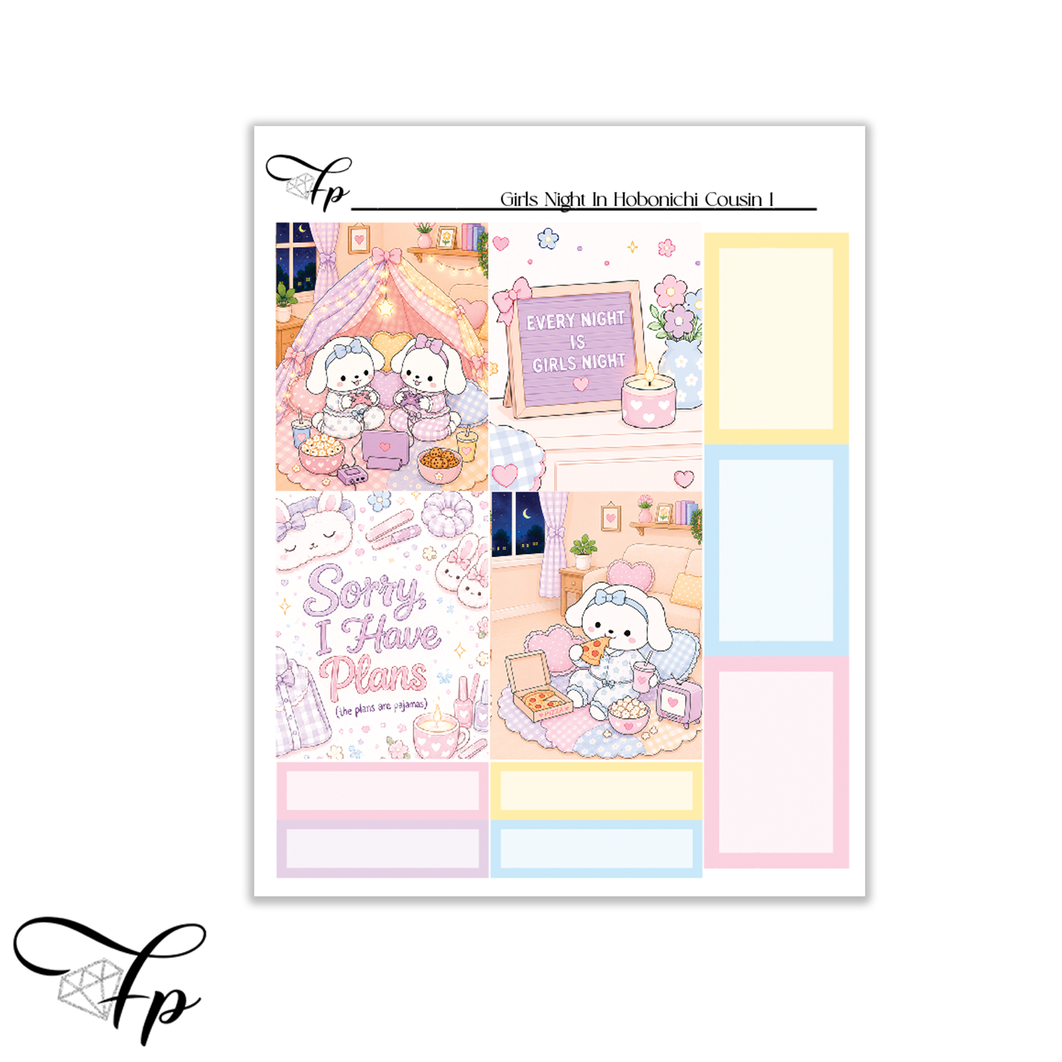 Girls Night In Hobonichi Cousin 1