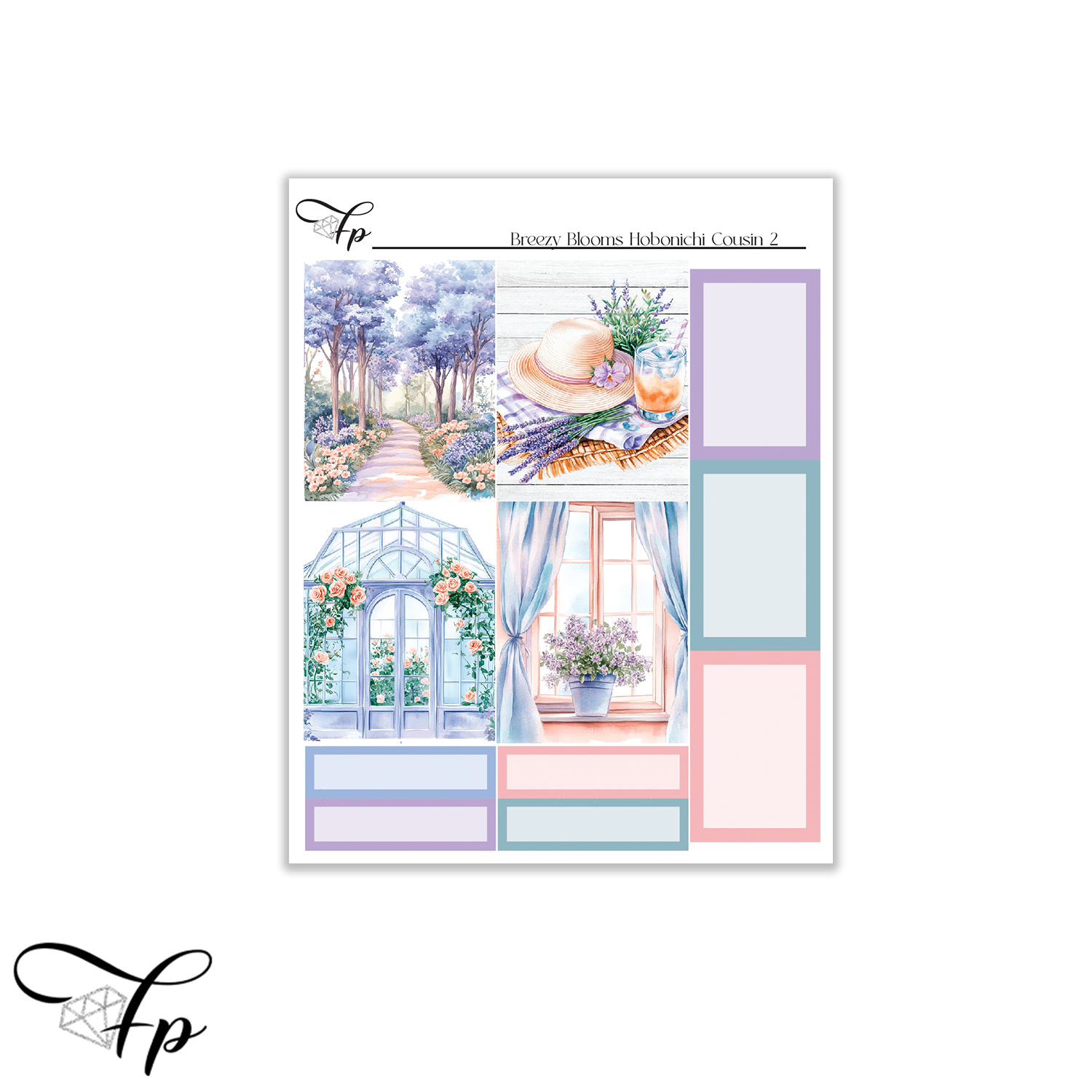 Breezy Blooms Hobonichi Cousin 2