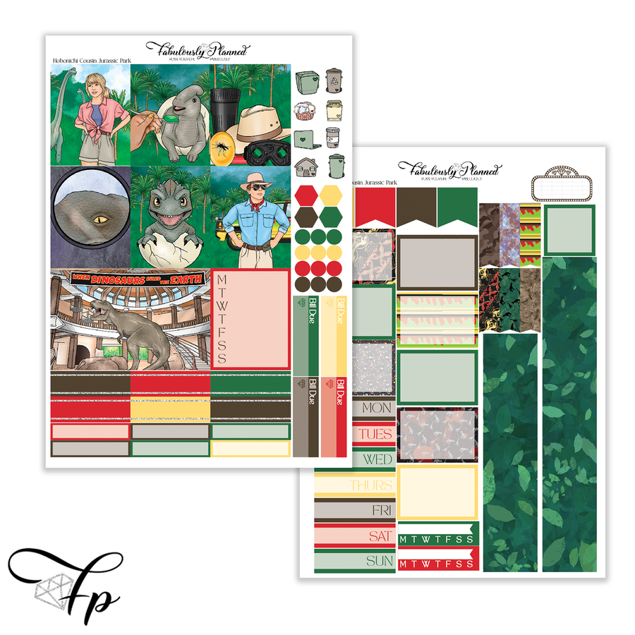 Jurassic - Hobonichi Cousin Kit