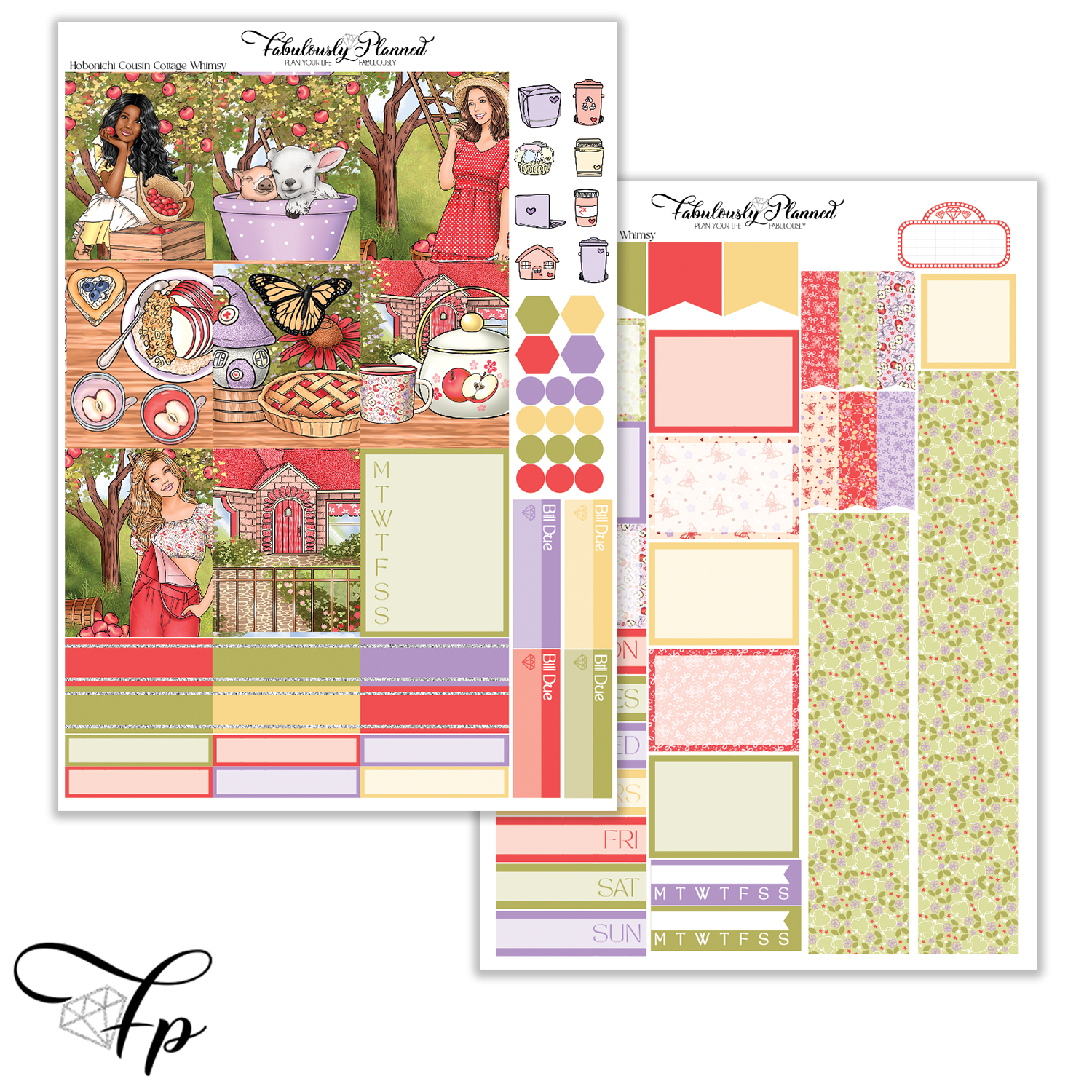 Cottage Whimsy - Hobonichi Cousin