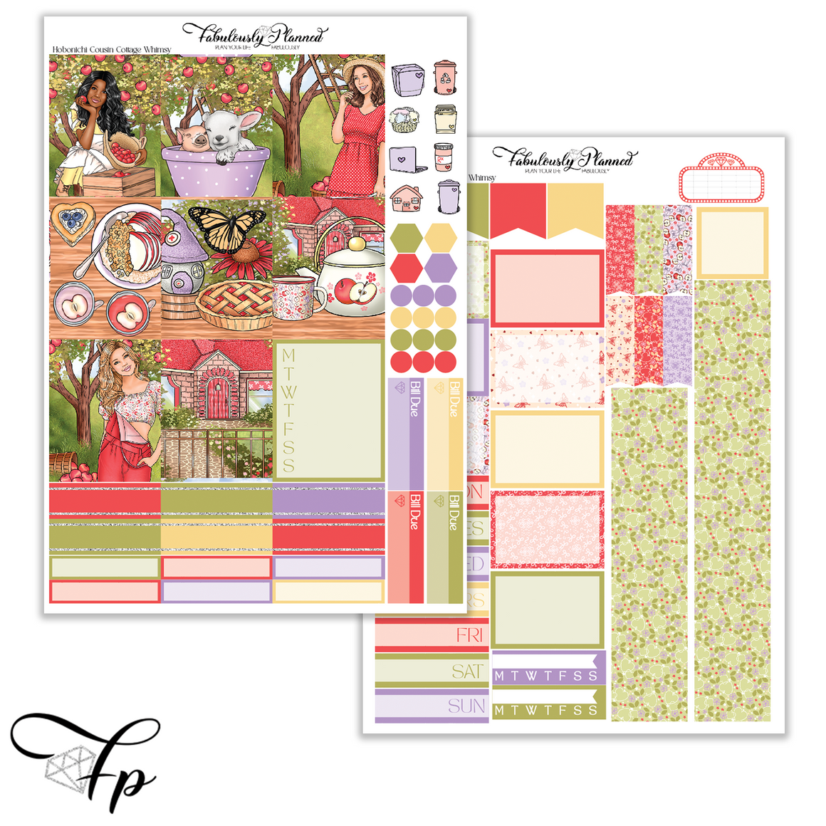 Cottage Whimsy - Hobonichi Cousin