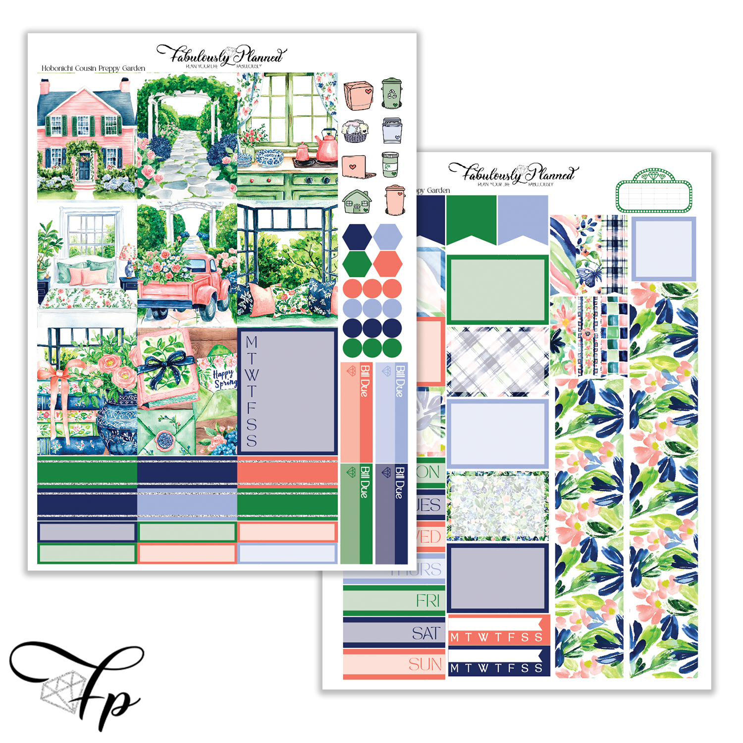 Preppy Garden - Hobonichi Cousin