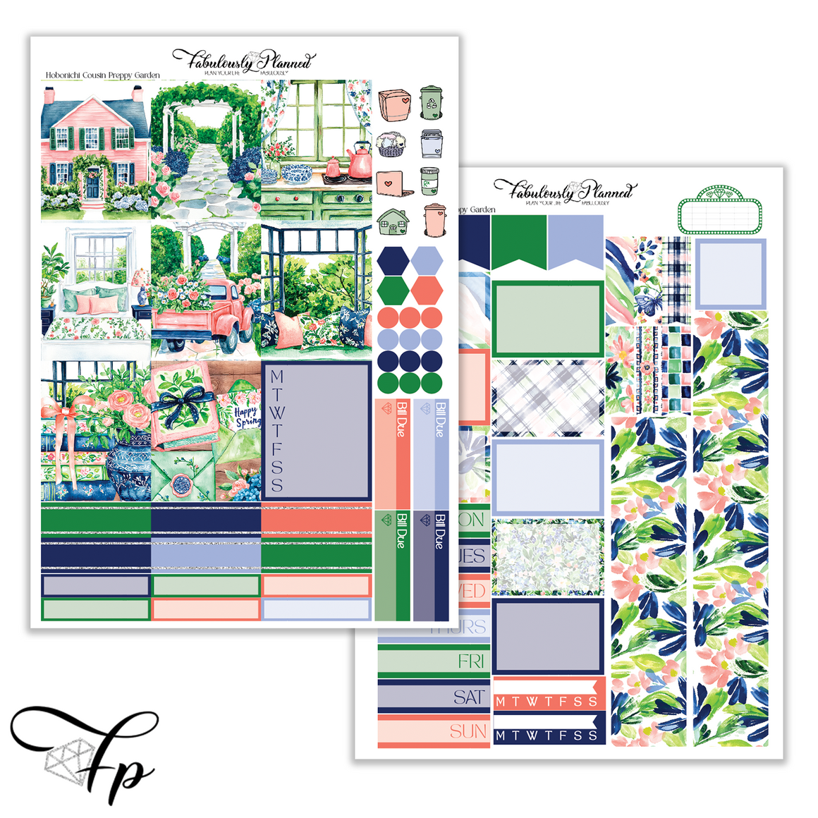 Preppy Garden - Hobonichi Cousin