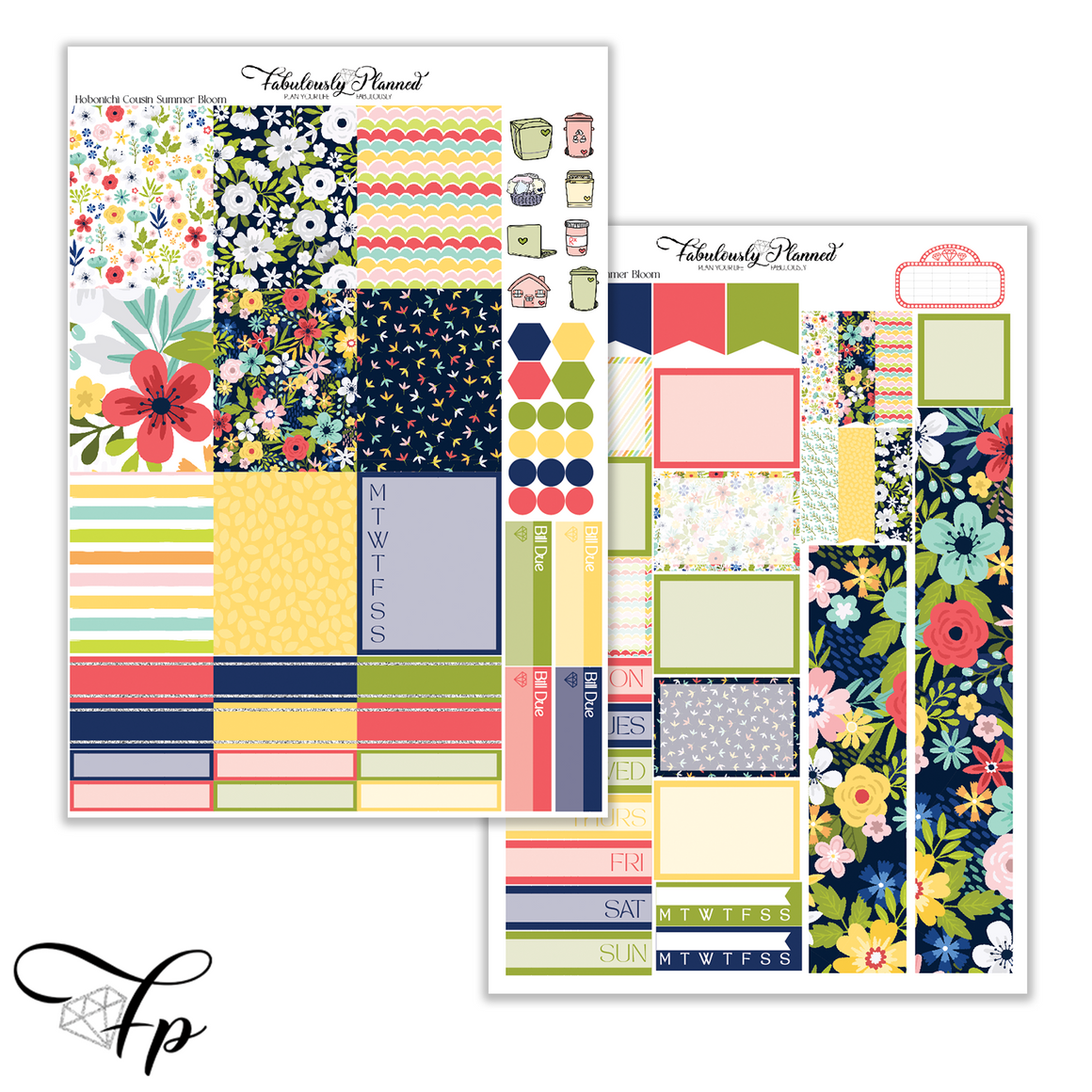 Summer Bloom- Hobonichi Cousin Kit