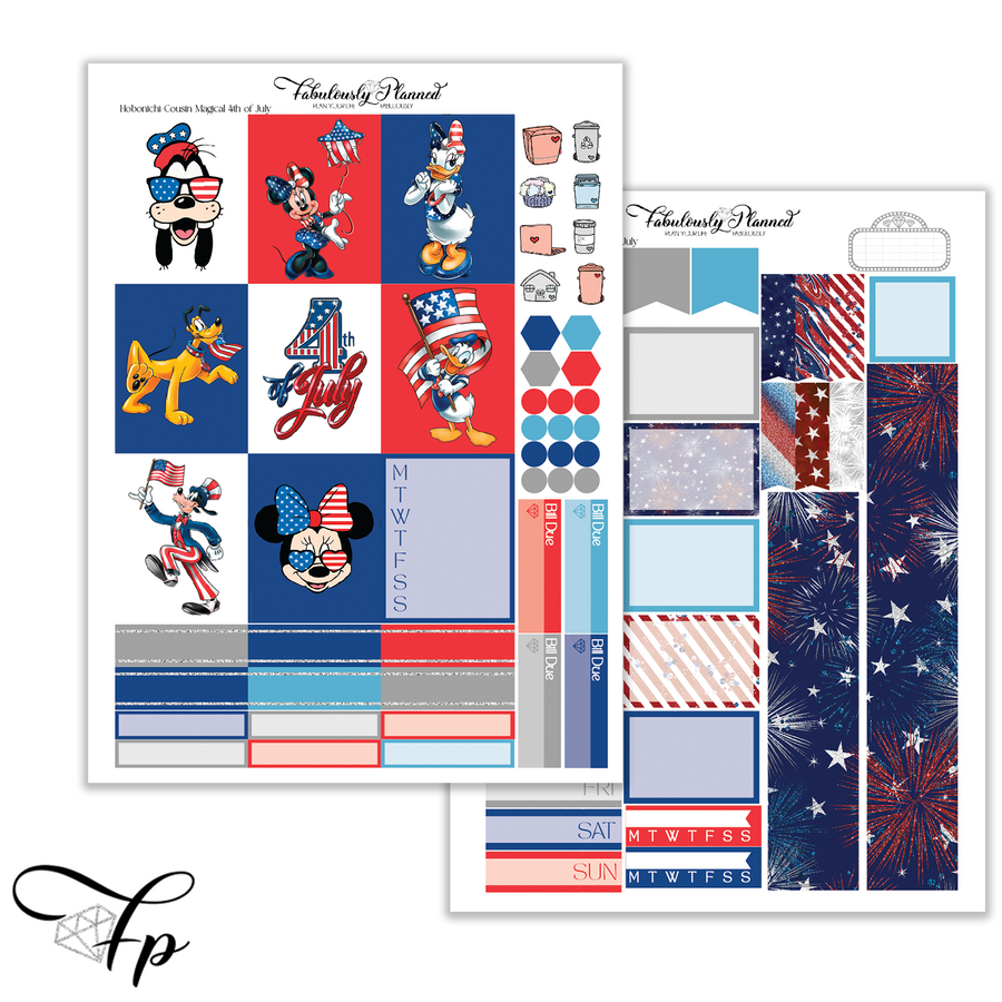 Magical 4th of July - Hobonichi Cousin