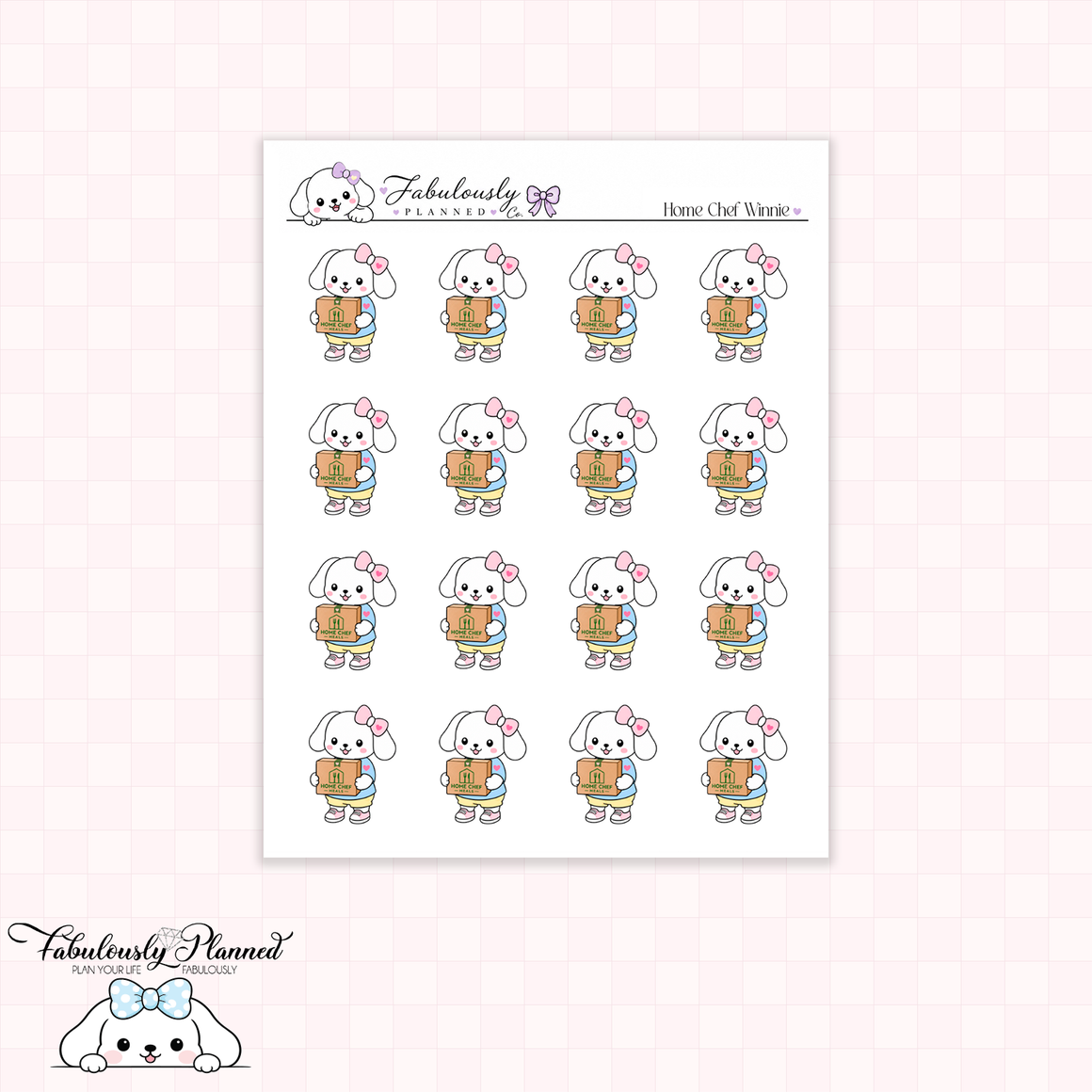 Home Chef Winnie Planner Stickers