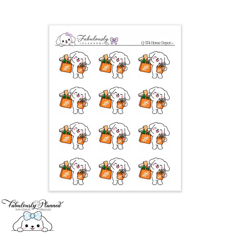 Home Depot Planner Stickers