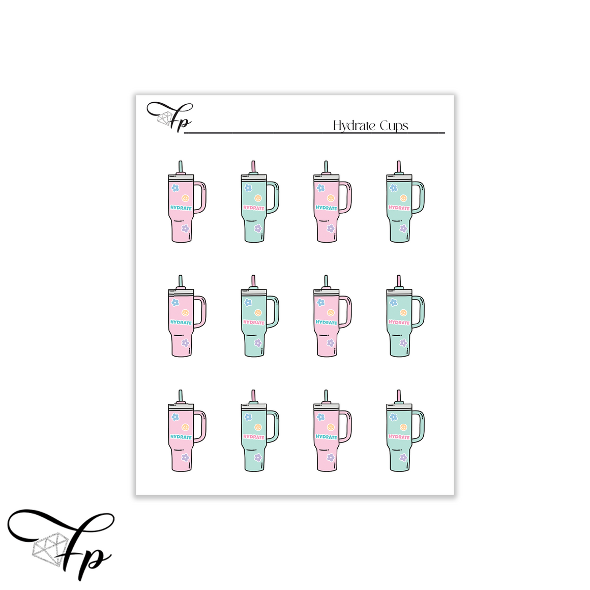 Hydrate Cup Stickers