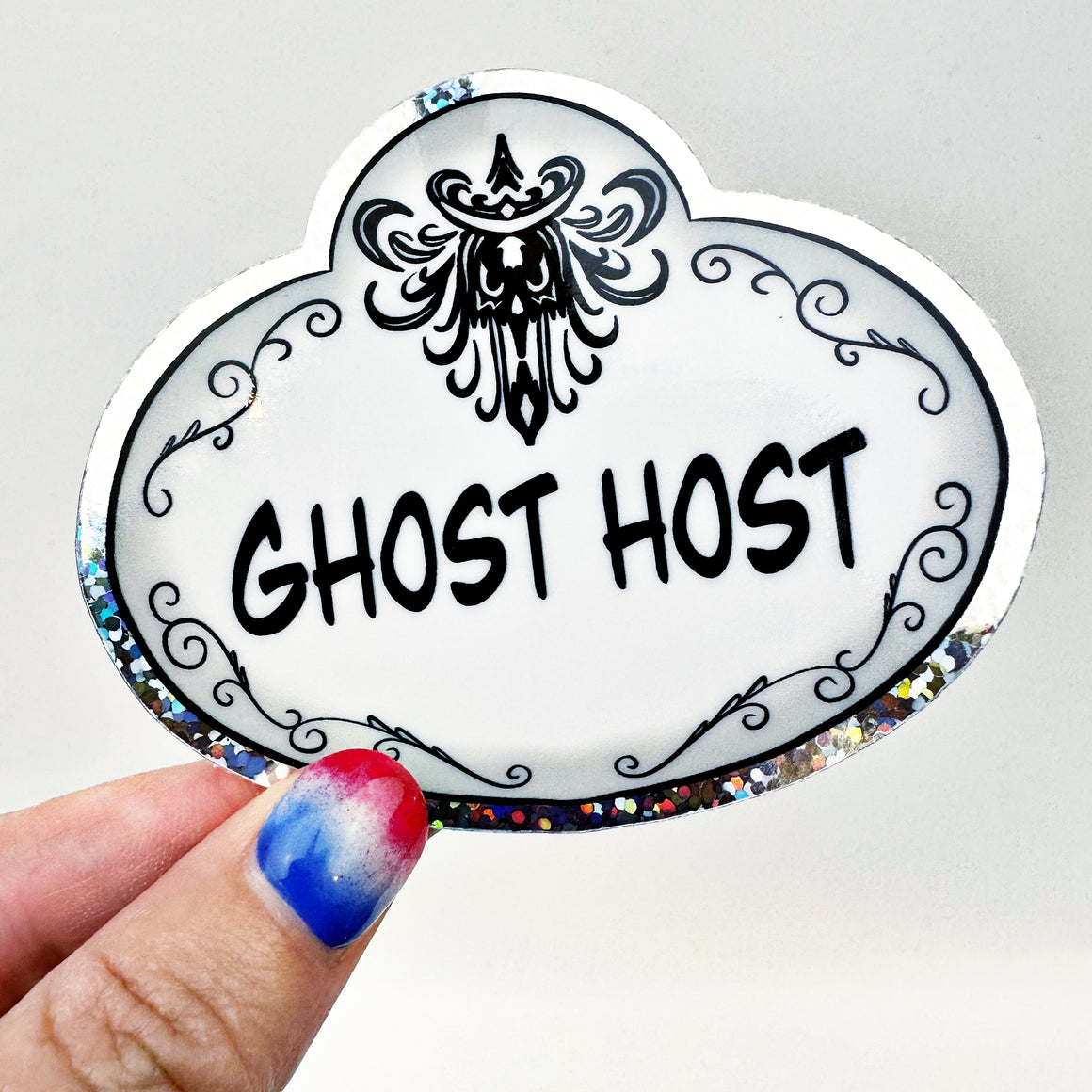 Ghost Host Holographic Vinyl Decal