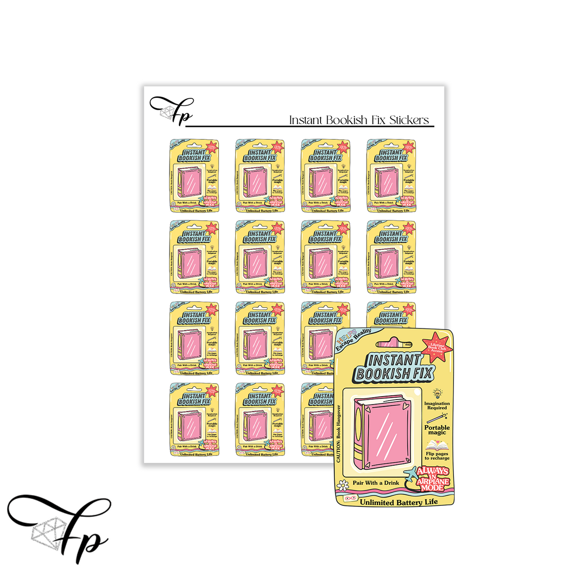Instant Bookish Fix Stickers