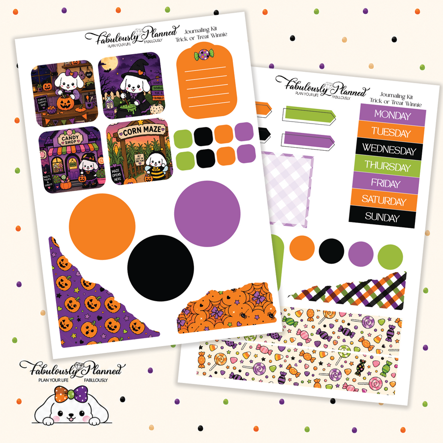 Trick or Treat Winnie - Journaling Kit