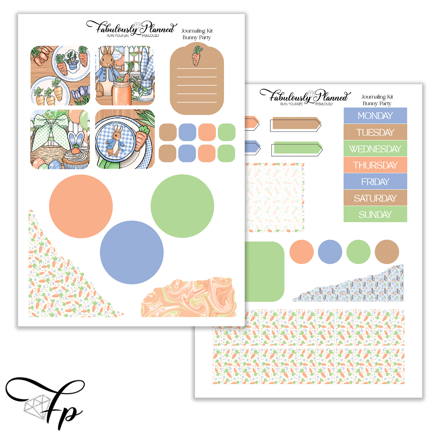 Bunny Party - Journaling Kit