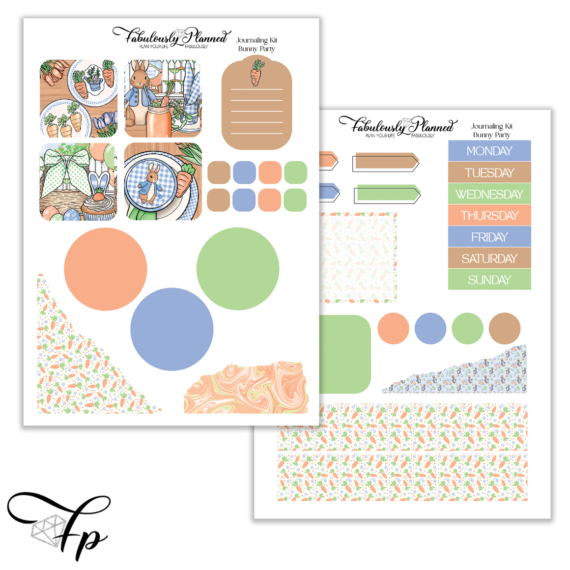 Bunny Party - Journaling Kit
