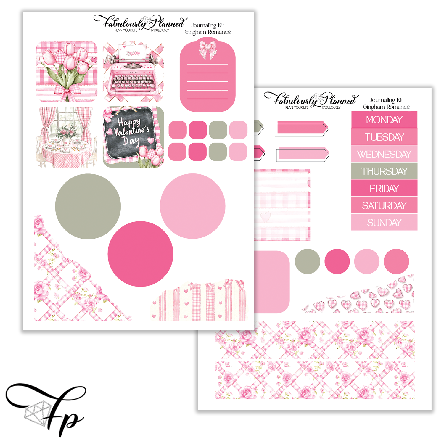 Gingham Romance - Journaling Kit