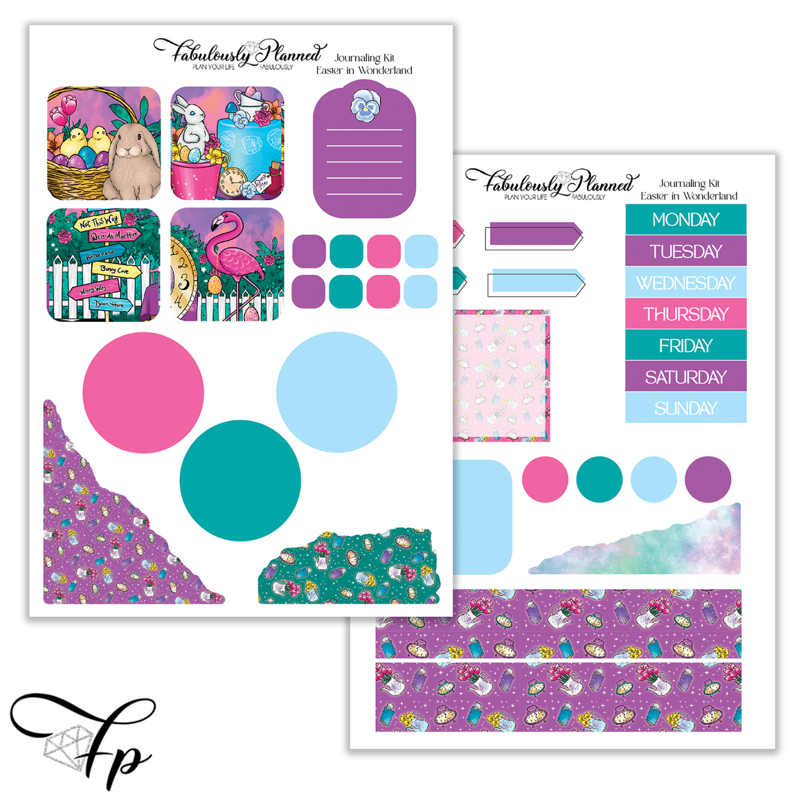 Easter in Wonderland - Journaling Kit