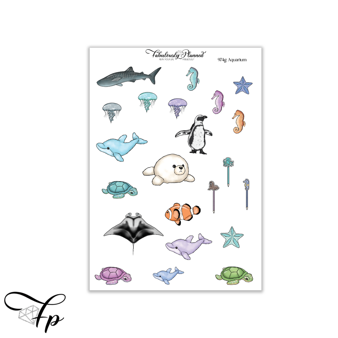 Aquarium Large Decorative Sheet