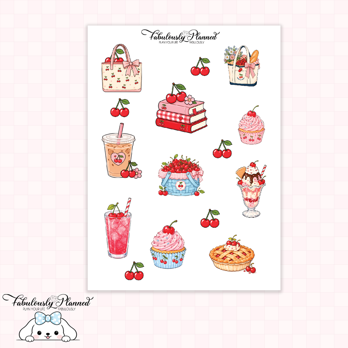 Cherry on Top Large Decorative Sheet