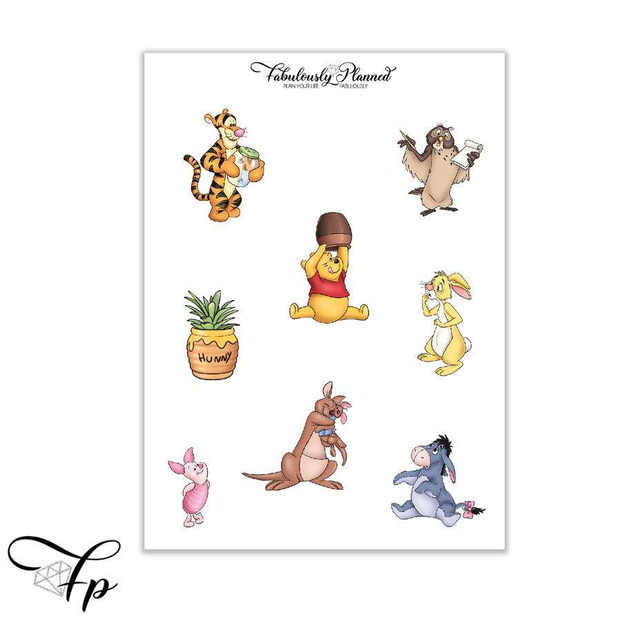 Cozy Pooh Large Decorative Sheet