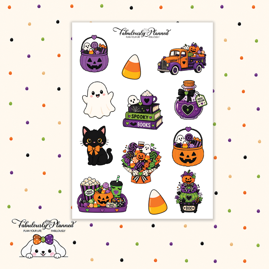 Trick or Treat Winnie Large Decorative Sheet