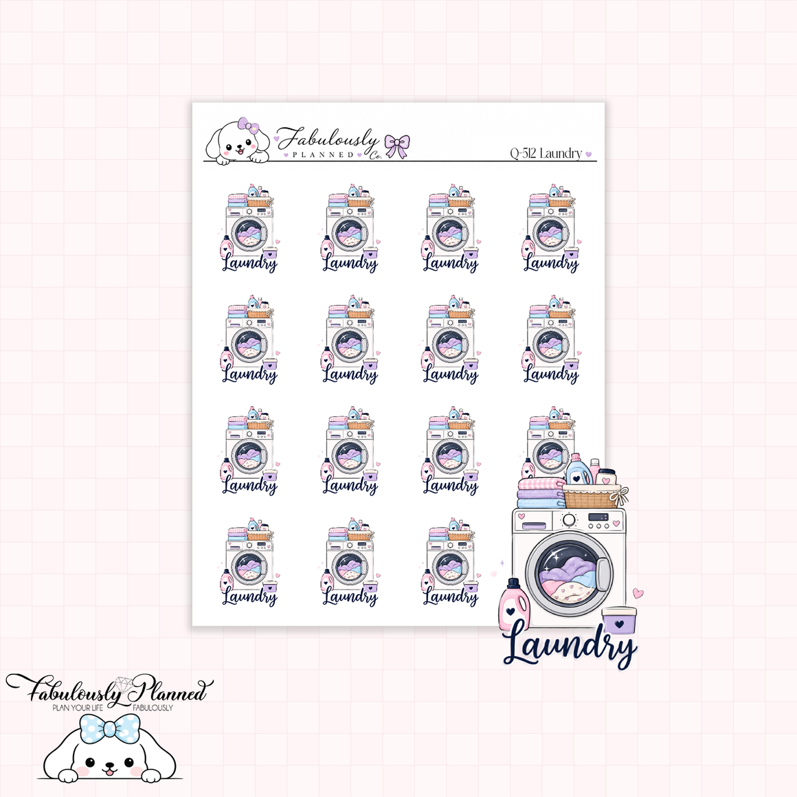 Laundry Planner Stickers