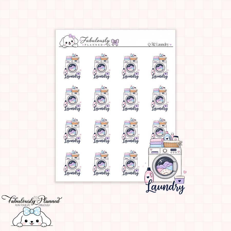 Laundry Planner Stickers