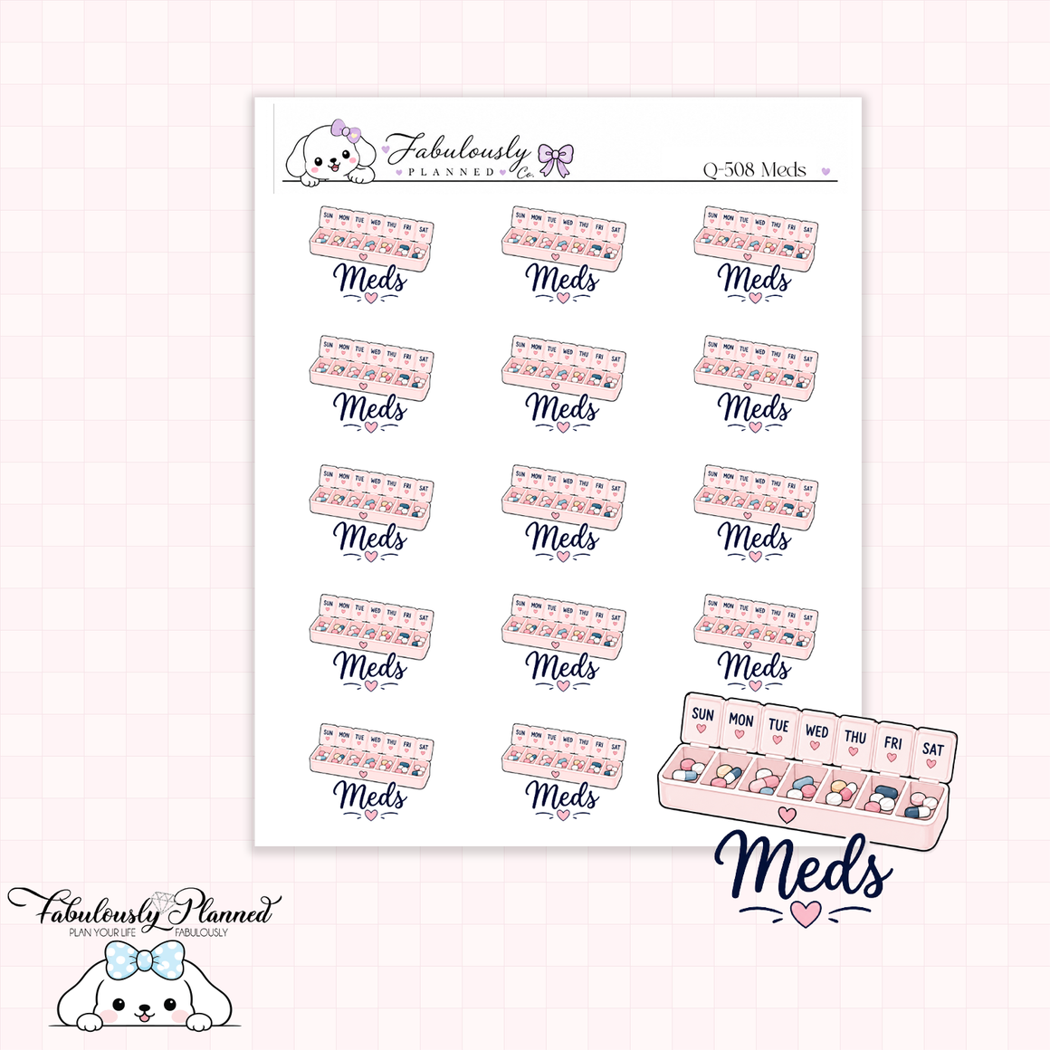 Meds Planner Stickers
