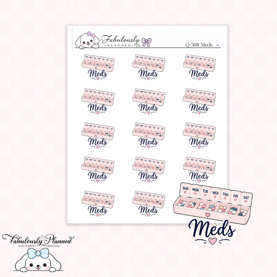 Meds Planner Stickers