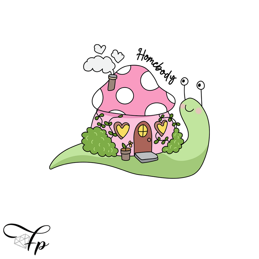 Homebody Snail Vinyl Decal