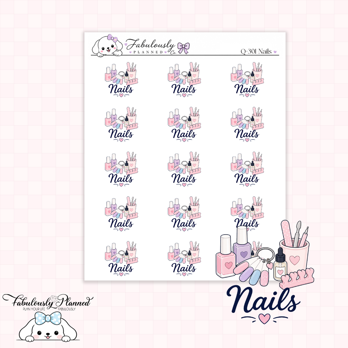 Nails Planner Stickers