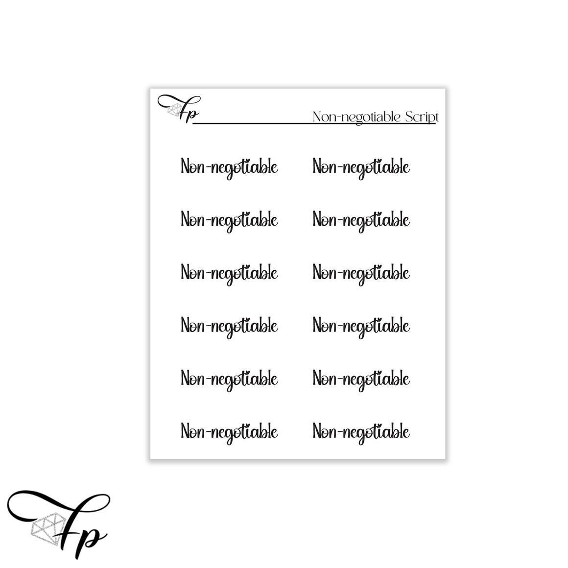 Non-negotiable Script
