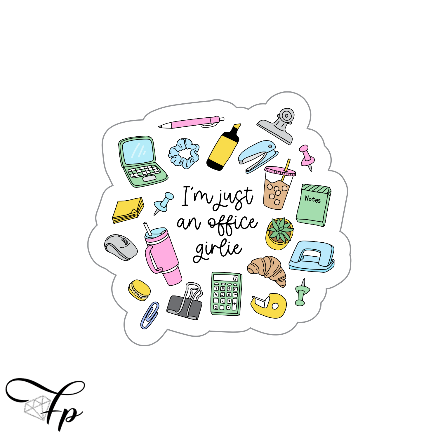 Office Girlie Vinyl Decal