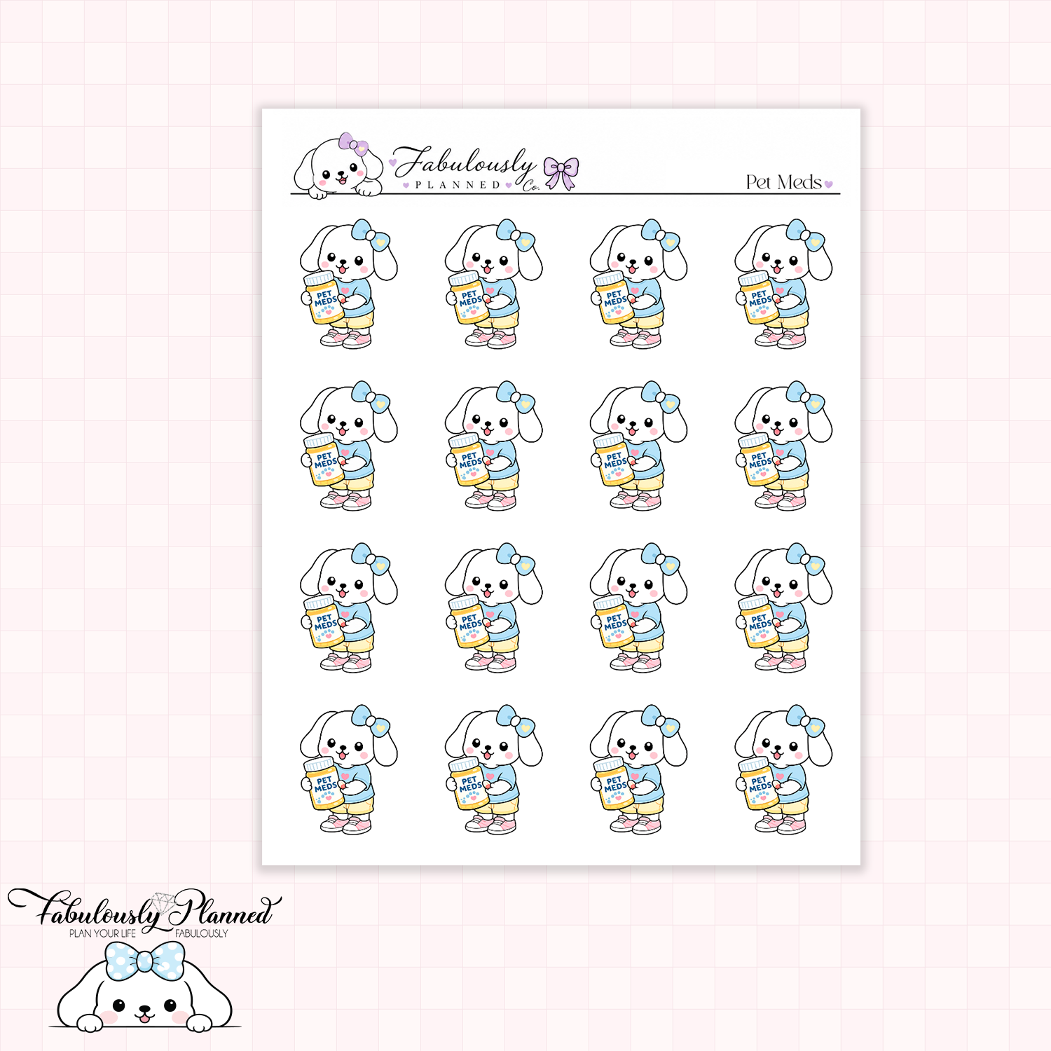 Pet Meds Winnie Stickers