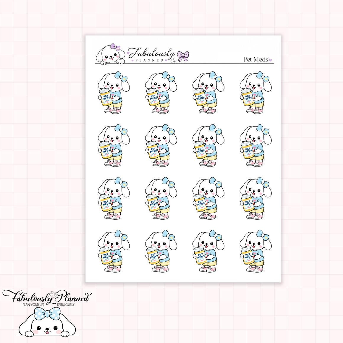 Pet Meds Winnie Stickers