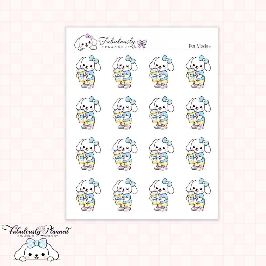 Pet Meds Winnie Stickers