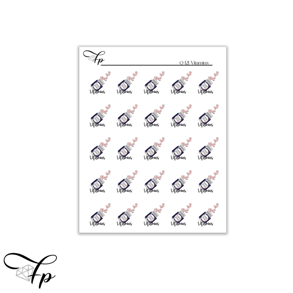 Q-121 Vitamin Stickers