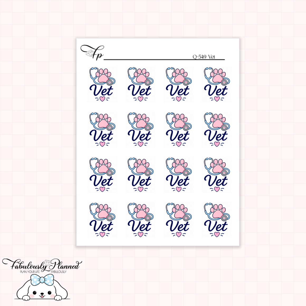 Vet Planner Stickers