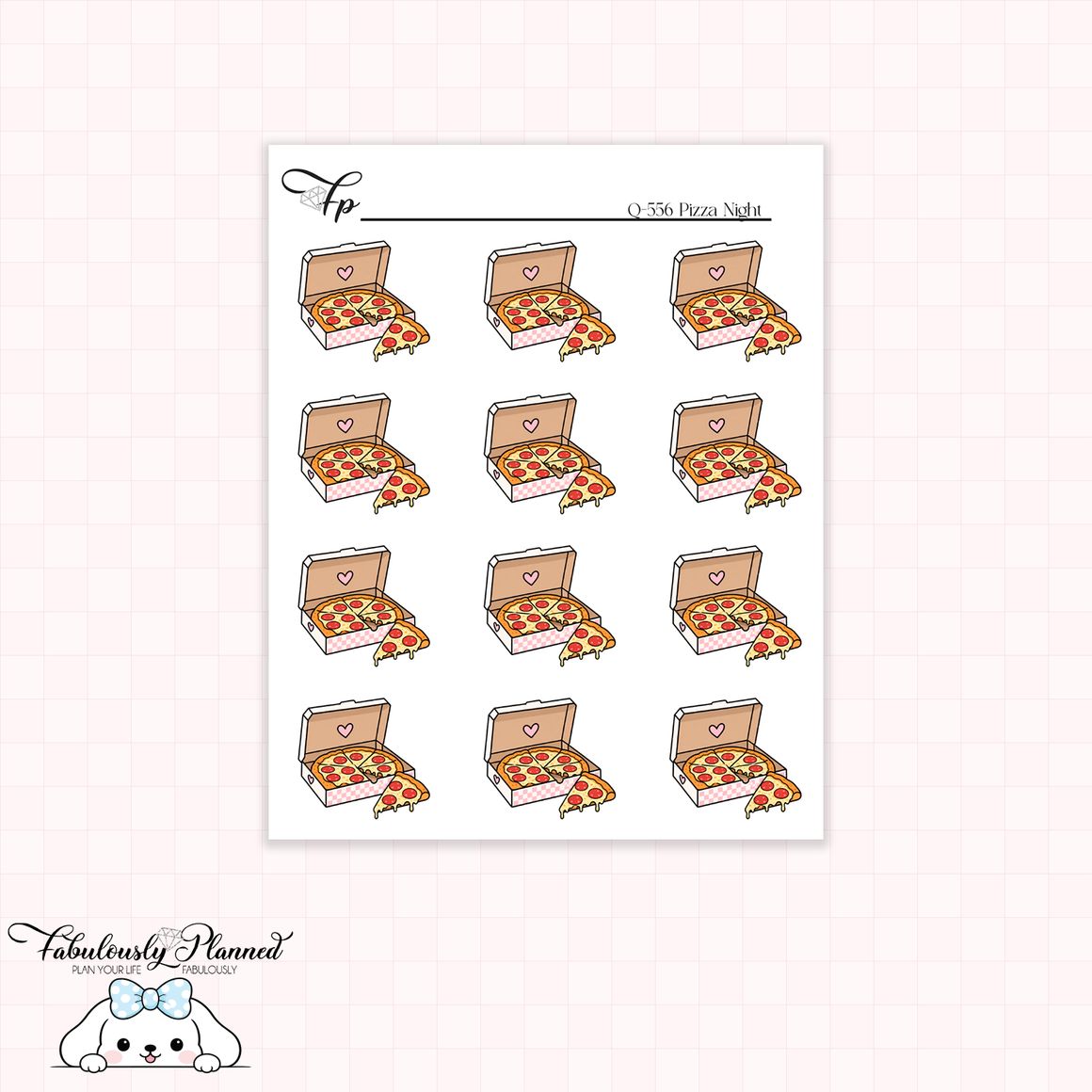 Pizza Night Planner Sticker