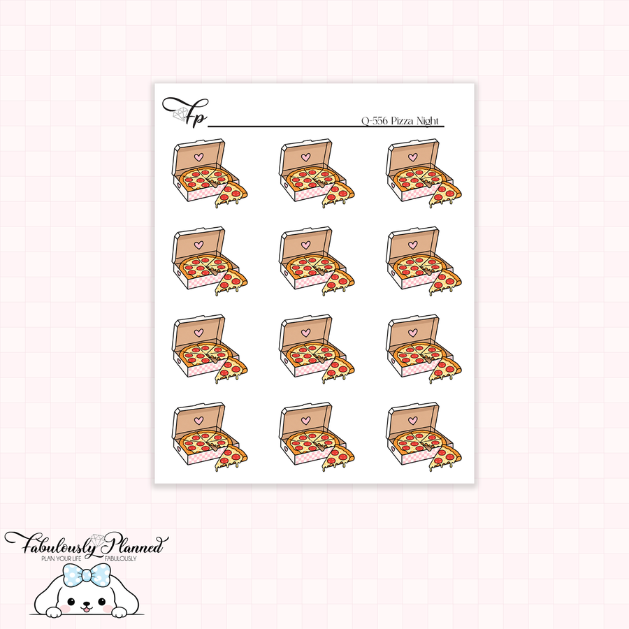 Pizza Night Planner Sticker