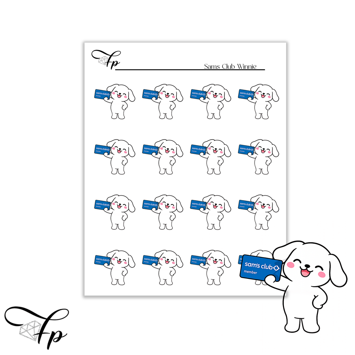 Sam's Club Winnie Planner Stickers
