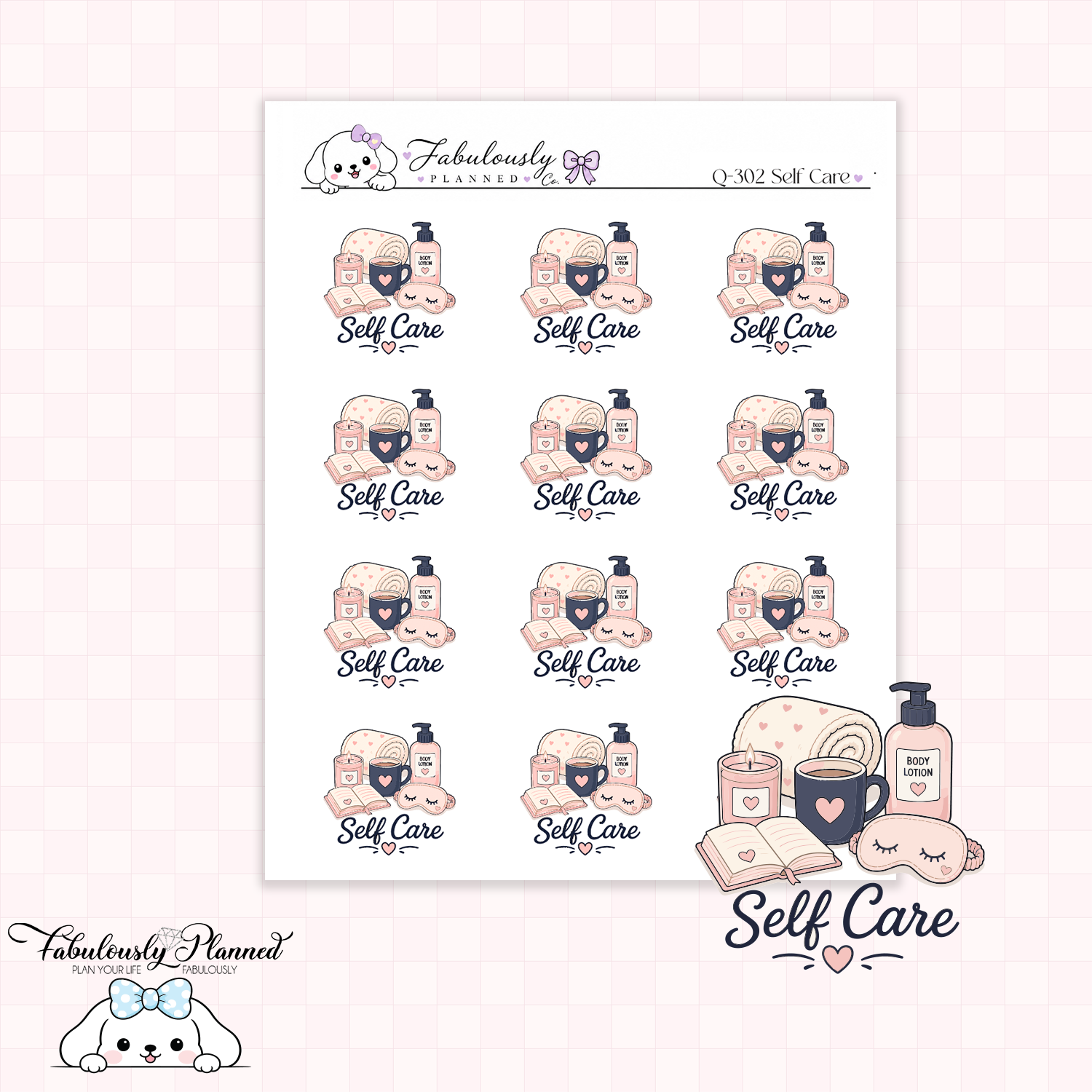 Self Care Planner Stickers