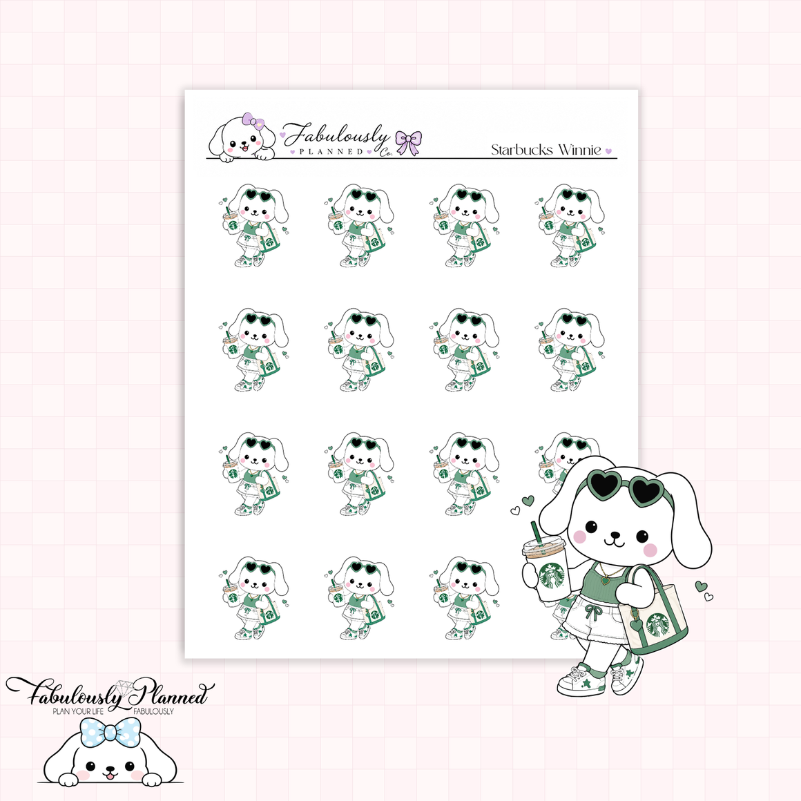Starbucks Winnie Stickers
